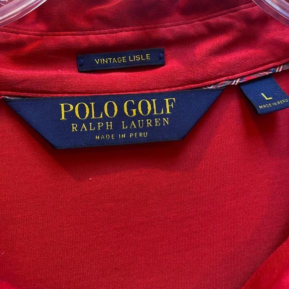 Ralph Lauren Polo Golf Red Polo Shirt. - Picture 3 of 4